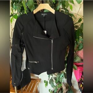 Chocolate Black Fitted Blazer